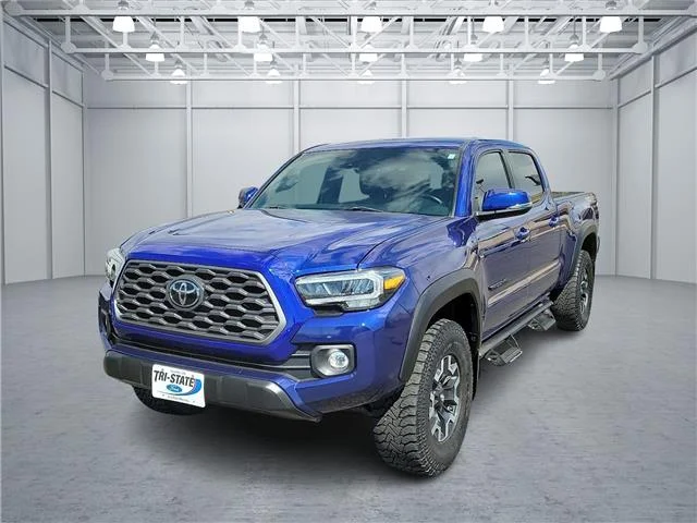 Used 2023 Blue Crush Metallic Toyota TRD Off Road V6 4x4 Double Cab 6 ft. box 140.6 in. image 1