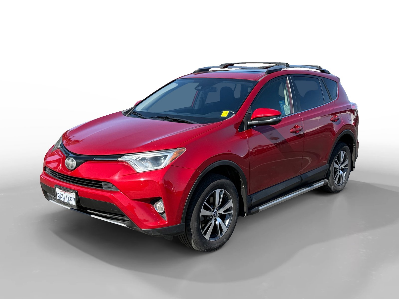 Used 2017 Barcelona Red Metallic Toyota XLE image 1