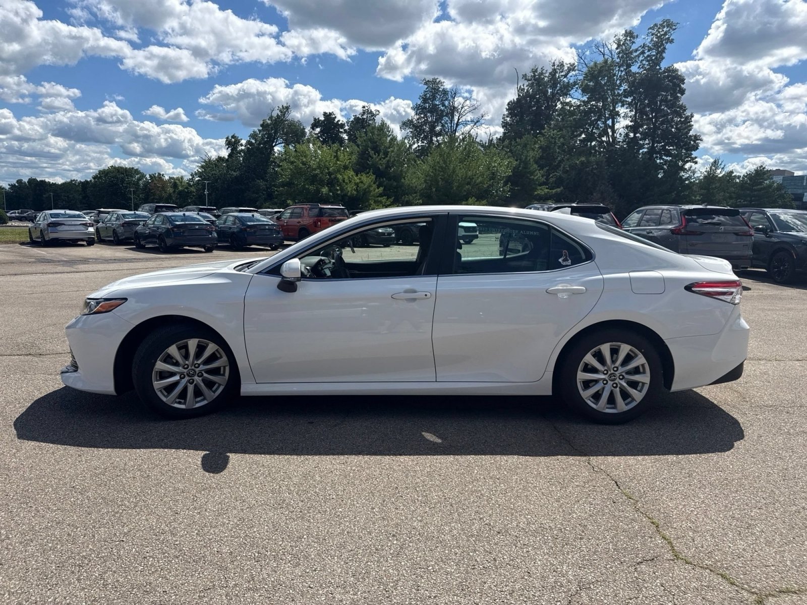 Used 2020 Super White Toyota LE image 2