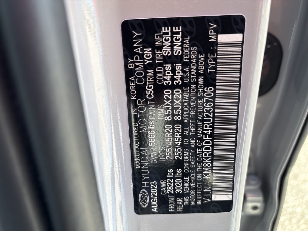 Certified Used 2024 Cyber Gray Hyundai Limited image 38