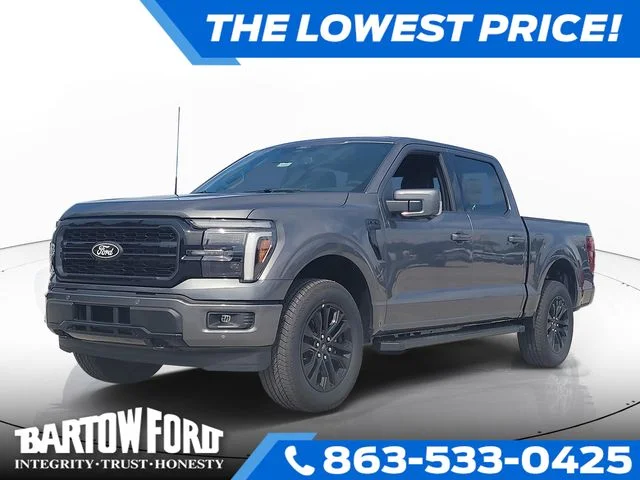 New 2026 Gray Metallic Ford Lariat image 1