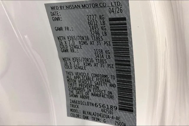 New 2026 Glacier White Nissan S image 38