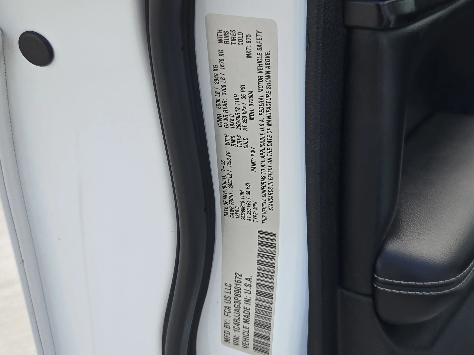 Used 2023 Bright White Clearcoat Jeep Laredo image 33