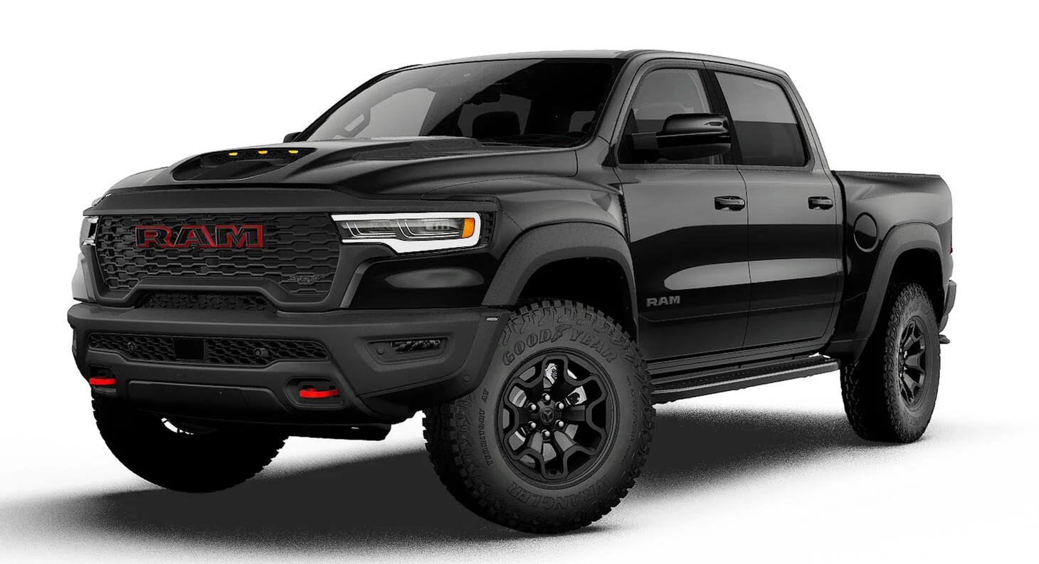 New 2027 Diamond Black Crystal Pearl-Coat Exterior Paint RAM TRX image 1
