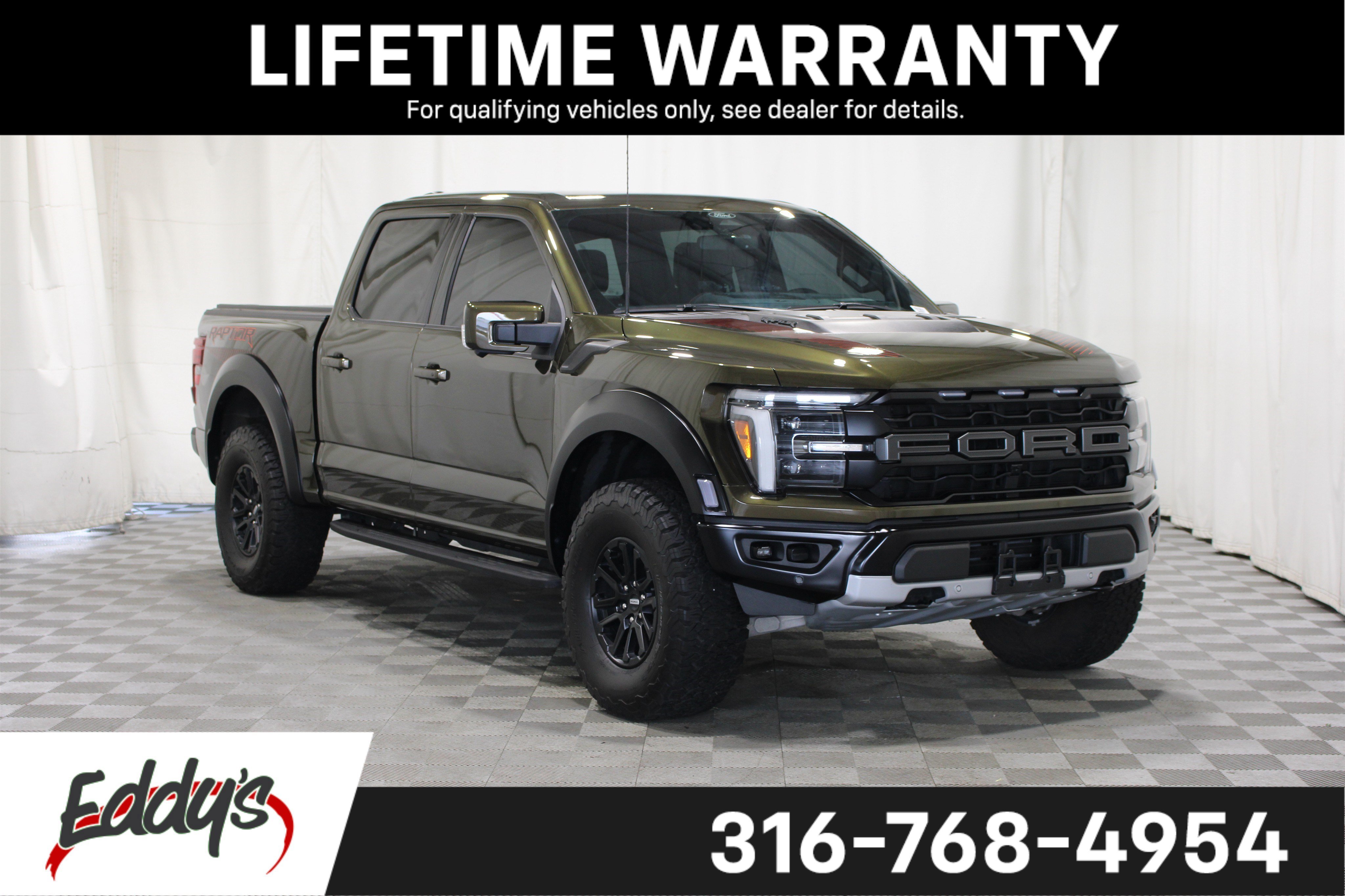 Used 2024 Shelter Green Ford Raptor image 1