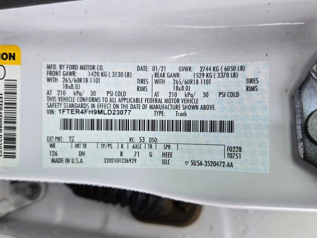 Used 2021 White Ford Lariat image 34