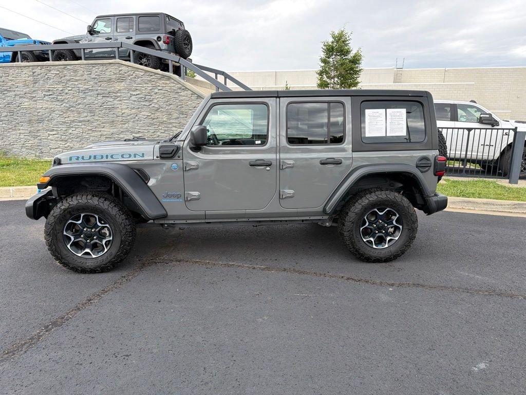 Used 2023 Gray Jeep Rubicon 4xe image 4