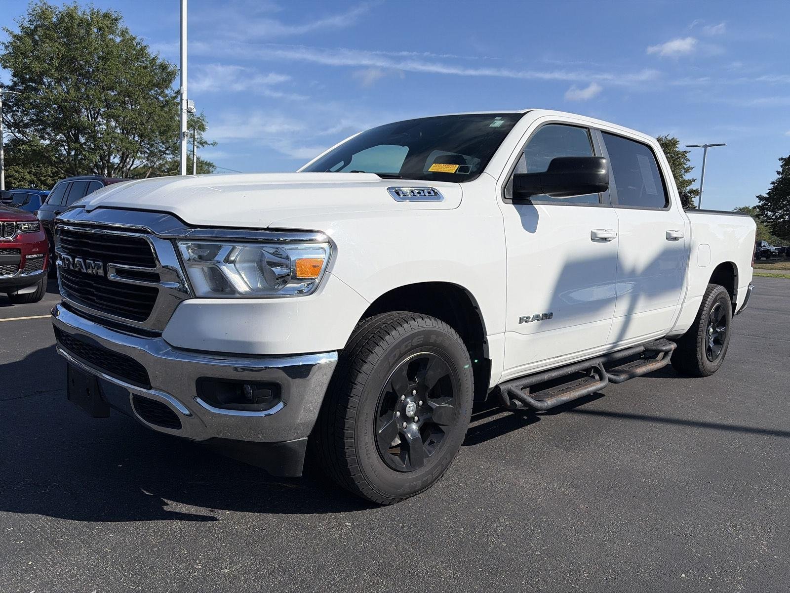 Used 2021 Bright White Clearcoat Ram Big Horn image 3