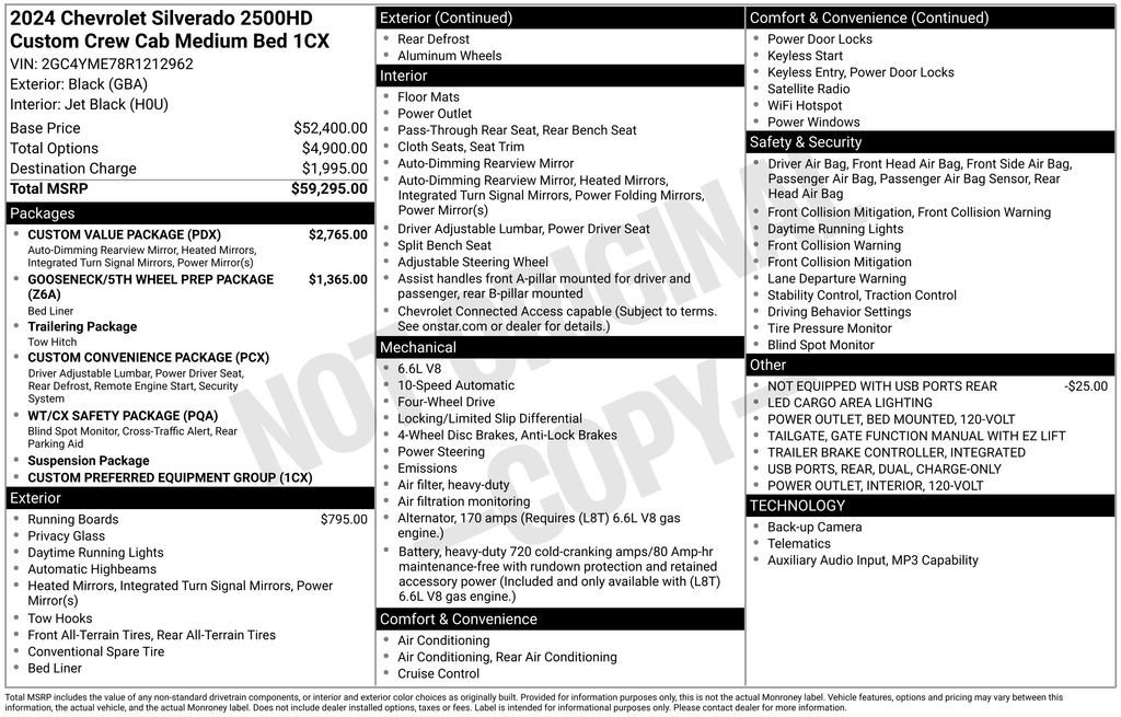 Used 2024 Black Chevrolet Custom image 39