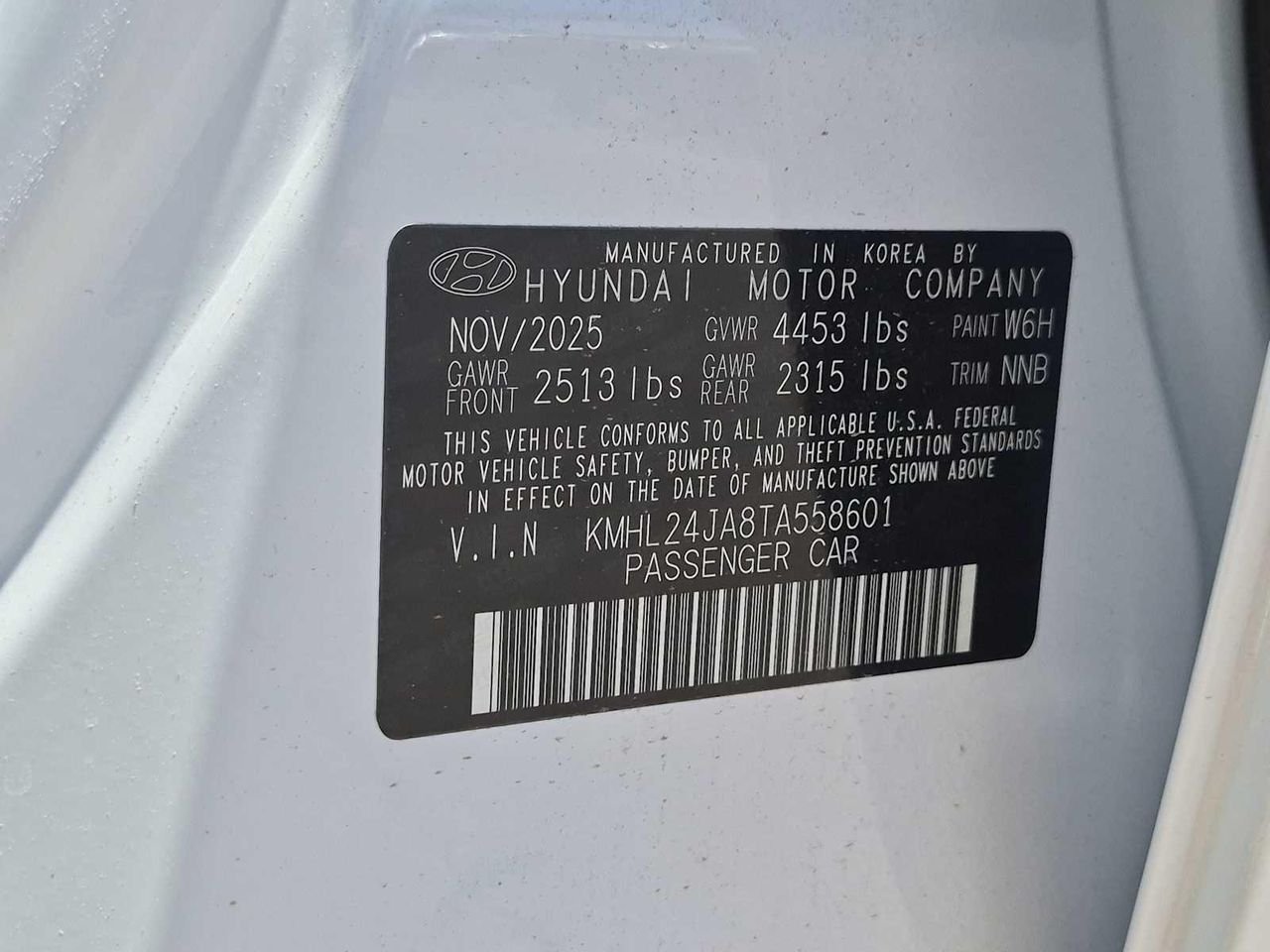 New 2026 Serenity White Hyundai SE image 33