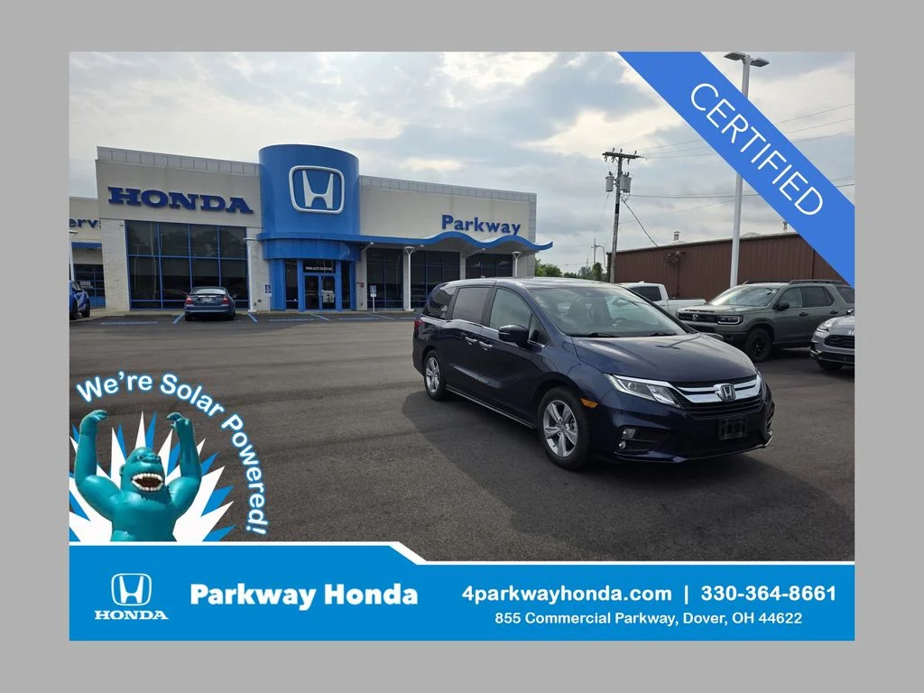 Certified Used 2019 Obsidian Blue Pearl Honda EX-L image 1