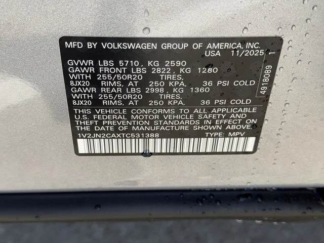 New 2026 Silver Volkswagen 2.0T SE w/Technology image 22