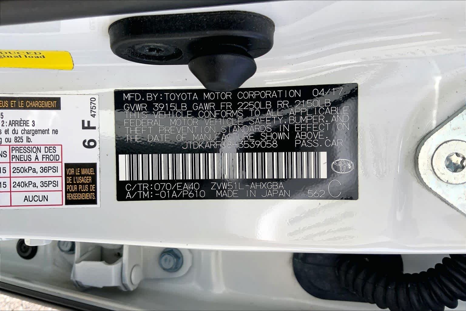 Used 2017 Blizzard Pearl Toyota Four image 36