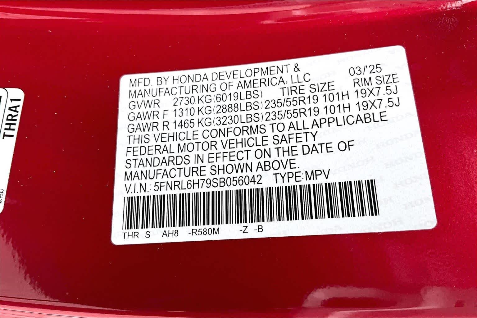 Used 2025 ruby Honda Sport-L image 37