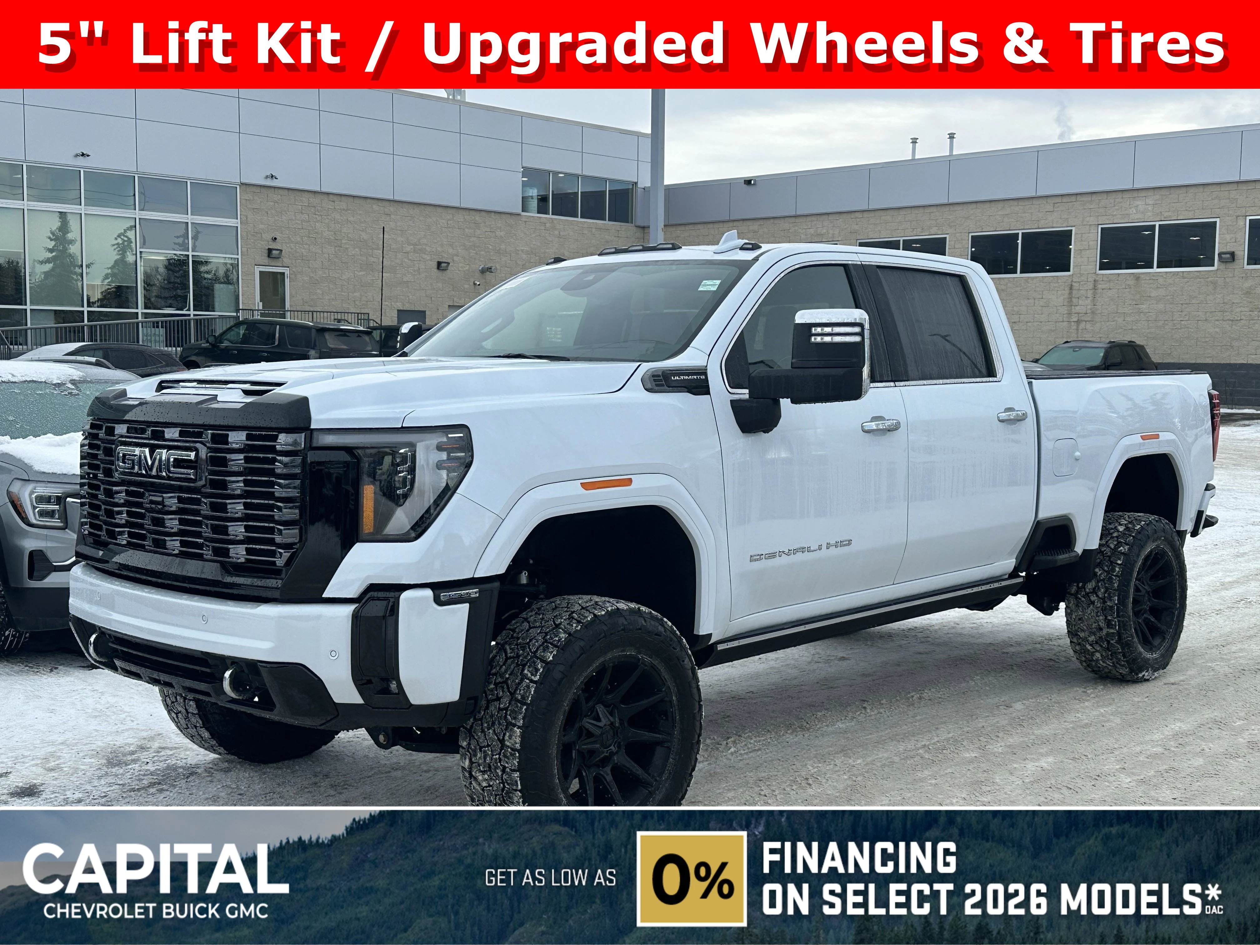 New 2026 Polar White Tricoat GMC Denali Ultimate image 1