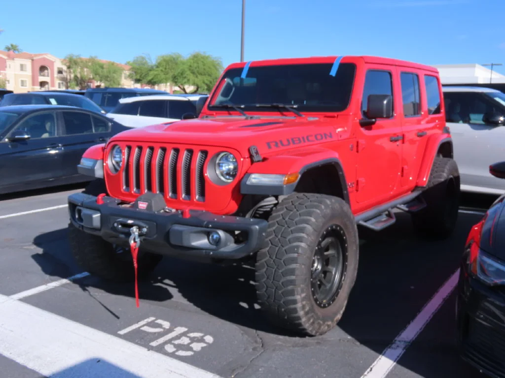 Used 2018 Red Jeep Unlimited Rubicon image 2