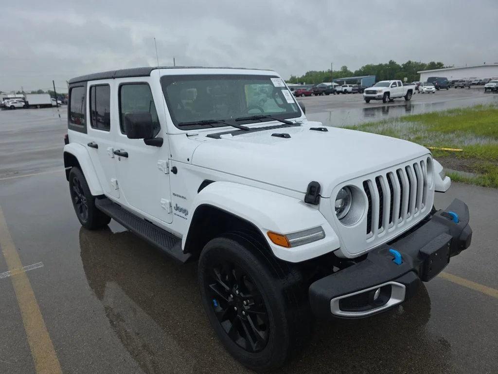 Used 2023 White Jeep Sahara 4xe image 3