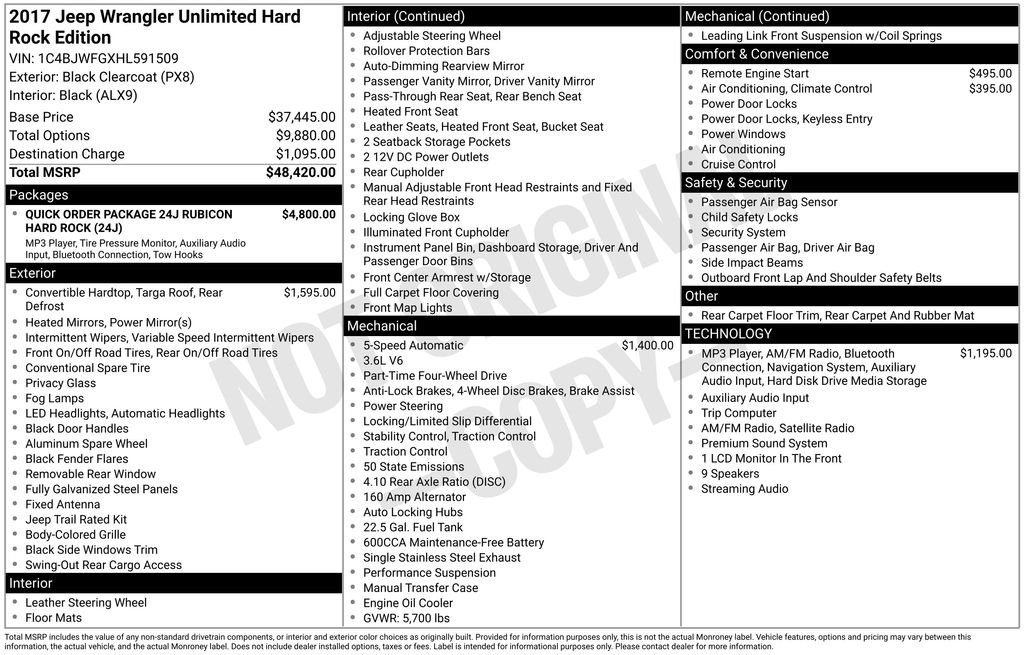 Used 2017 Black Jeep Unlimited Rubicon image 37