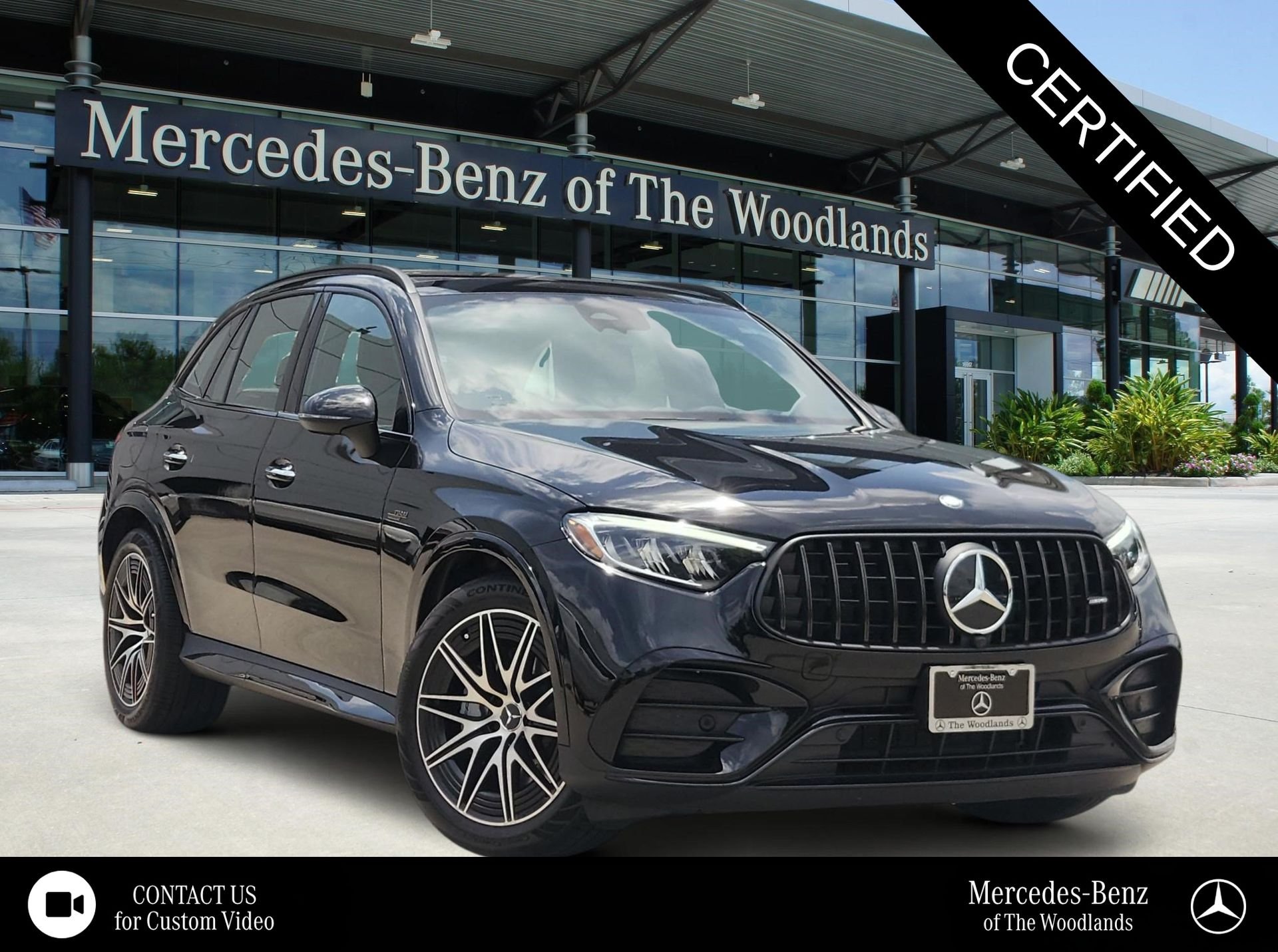 Certified Used 2025 Black Mercedes-Benz GLC 43 AMG® image 1