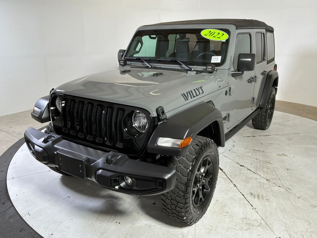 Certified Used 2022 Gray Jeep Unlimited Willys image 1