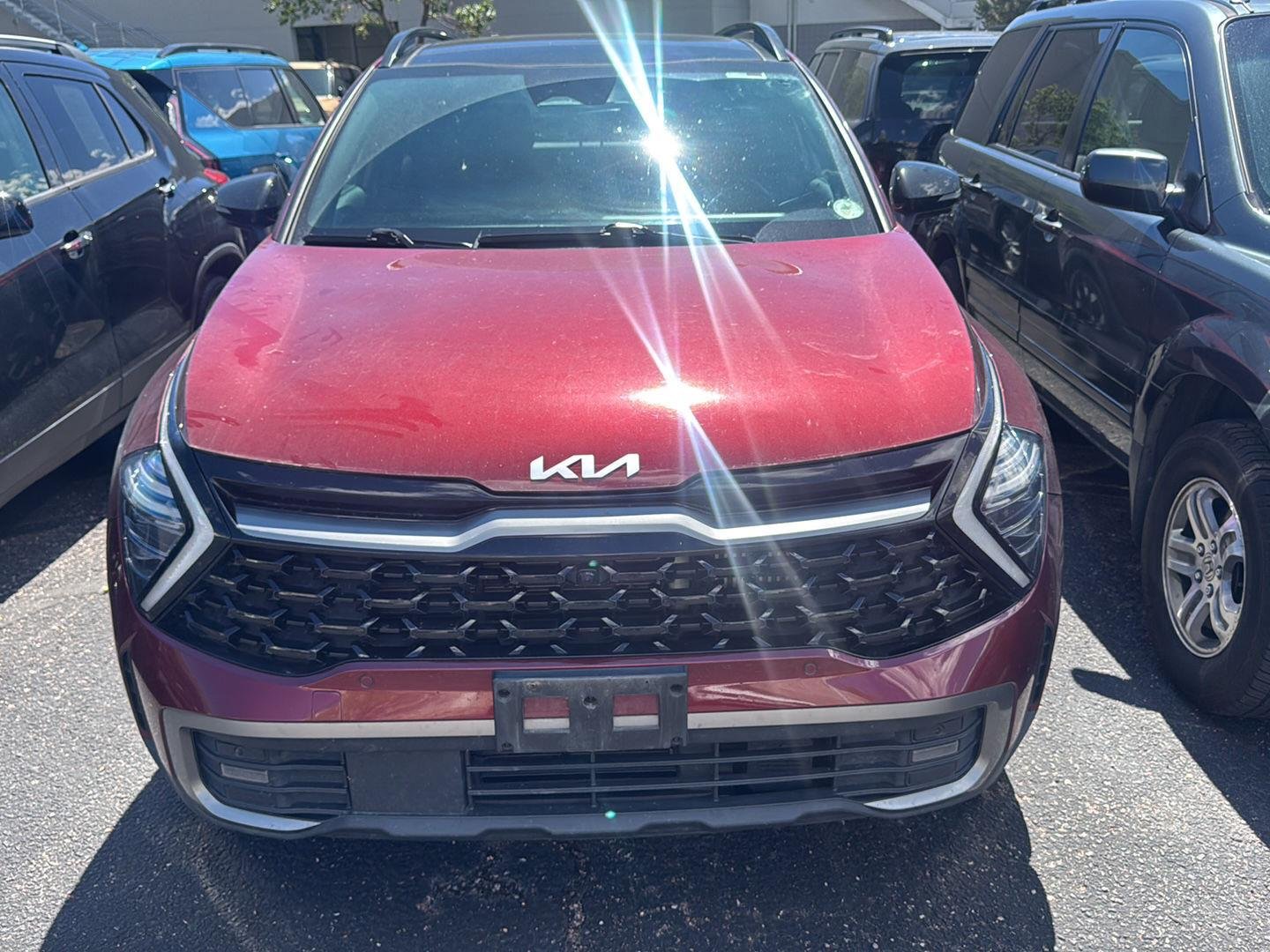 Used 2023 Dawning Red KIA X-LINE PRESTIGE image 1