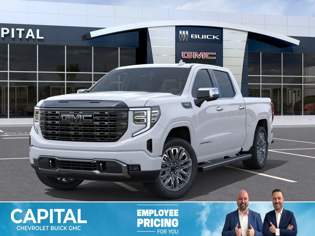 New 2026 Glacier White Tricoat GMC Denali Ultimate image 1