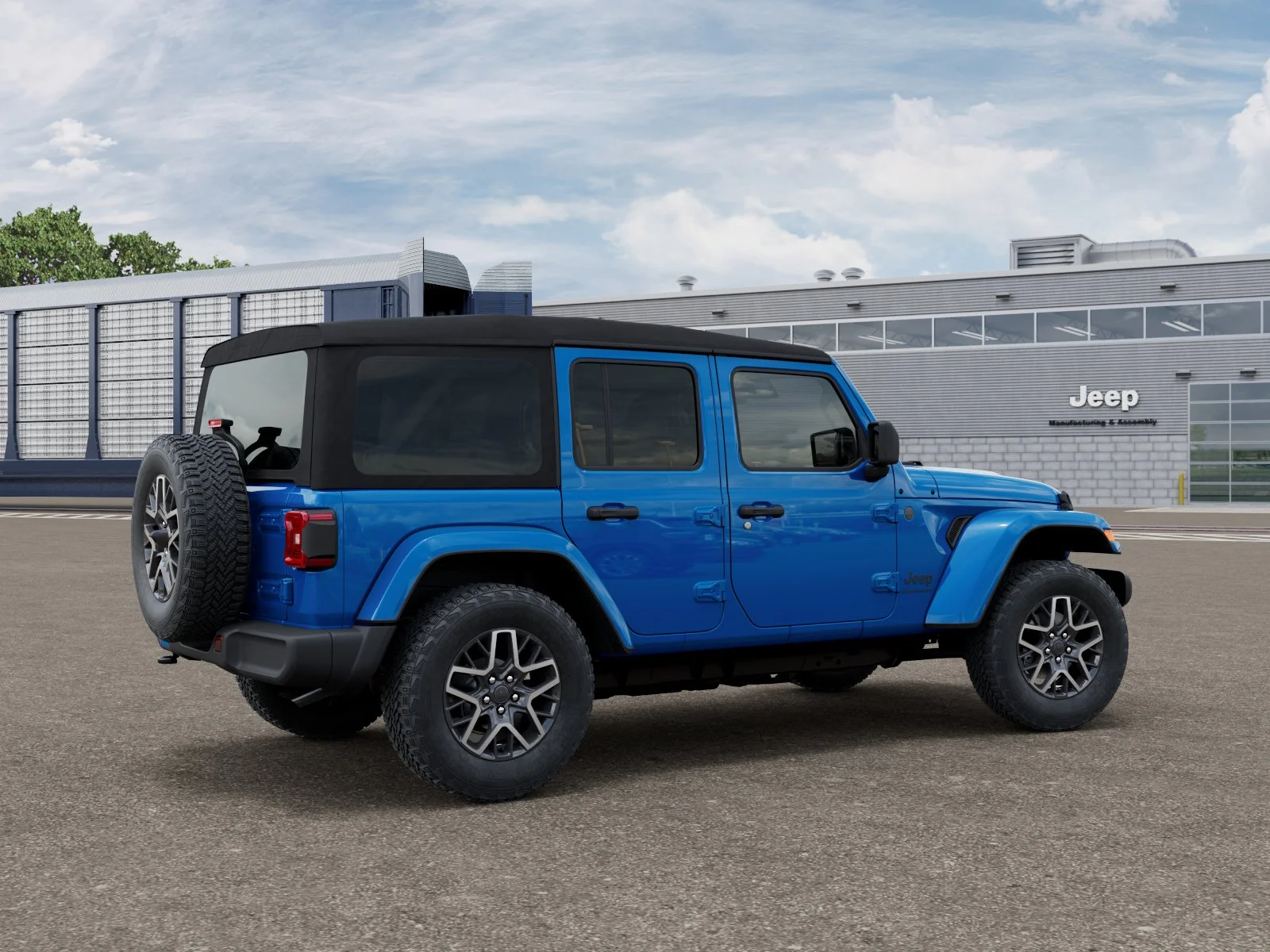 New 2026 Hydro Blue Pearl-Coat Exterior Paint Jeep Sahara image 2