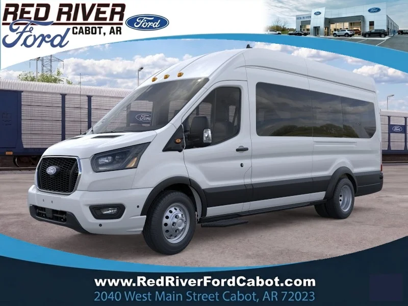 New 2026 Oxford White Ford Passenger Van XLT image 1
