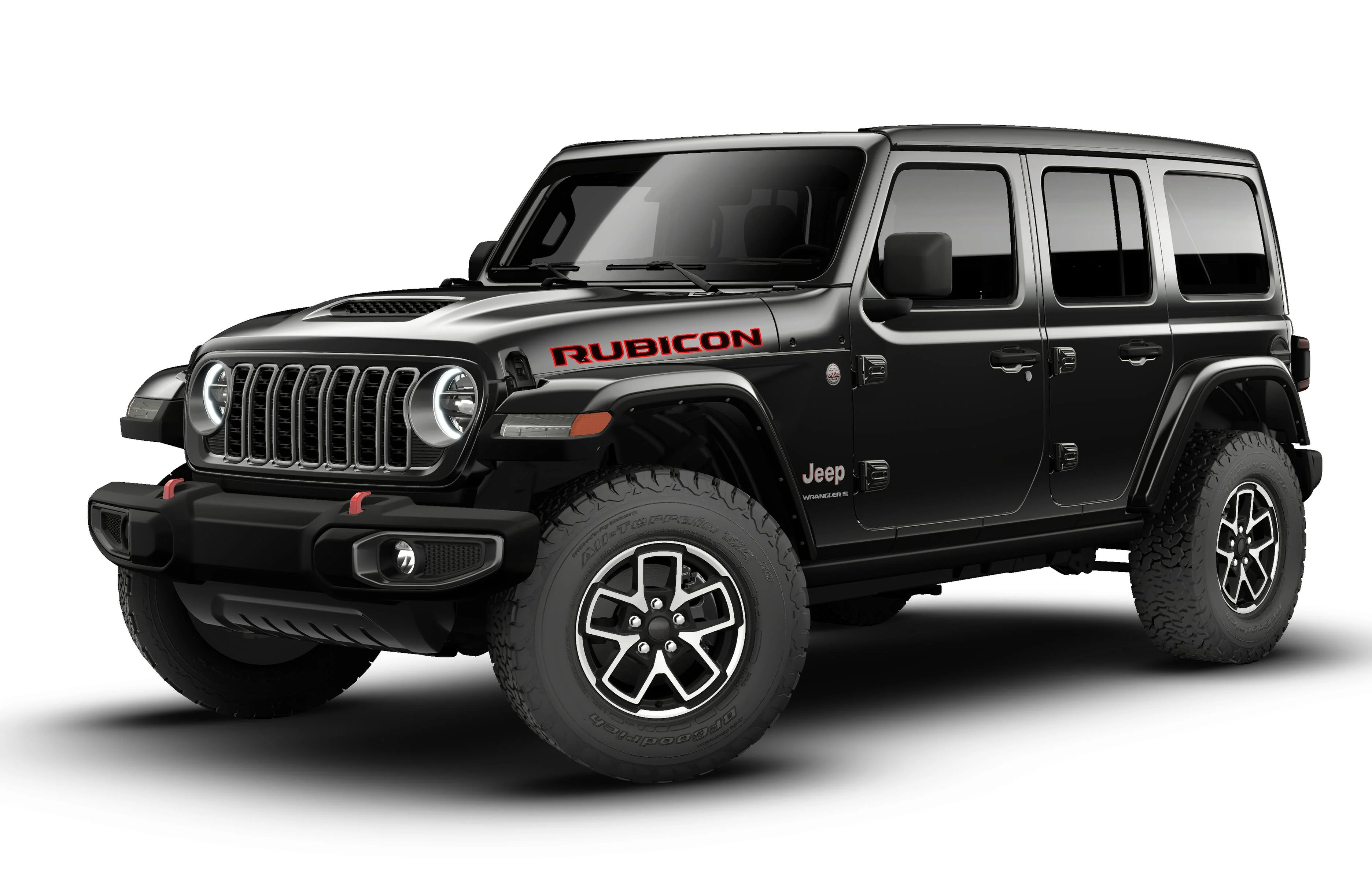 New 2026 Black Clear-Coat Exterior Paint Jeep Rubicon image 1
