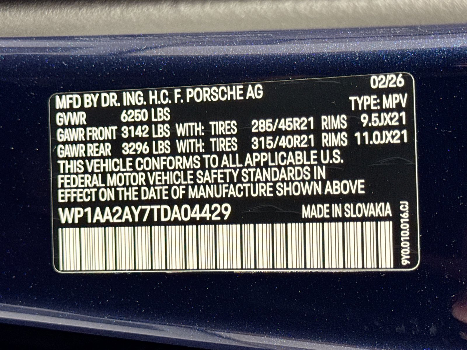 Used 2026 Algarve Blue Metallic Porsche  image 26