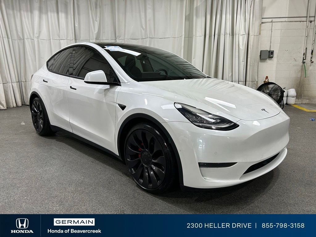 Used 2020 Tesla Model Y Performance with VIN 5YJYGDEF6LF034386 for sale in Beavercreek, OH