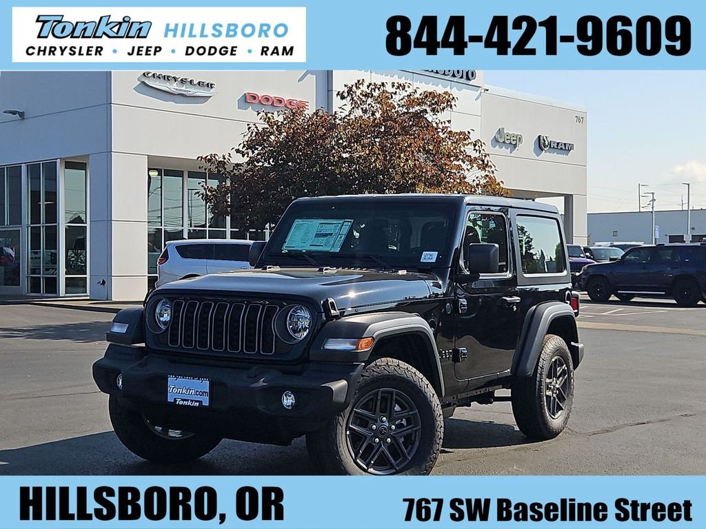 New 2026 Black Clearcoat Jeep Sport image 1