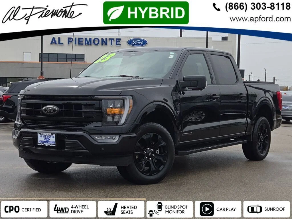 Certified Used 2023 Black Metallic Ford XLT image 1