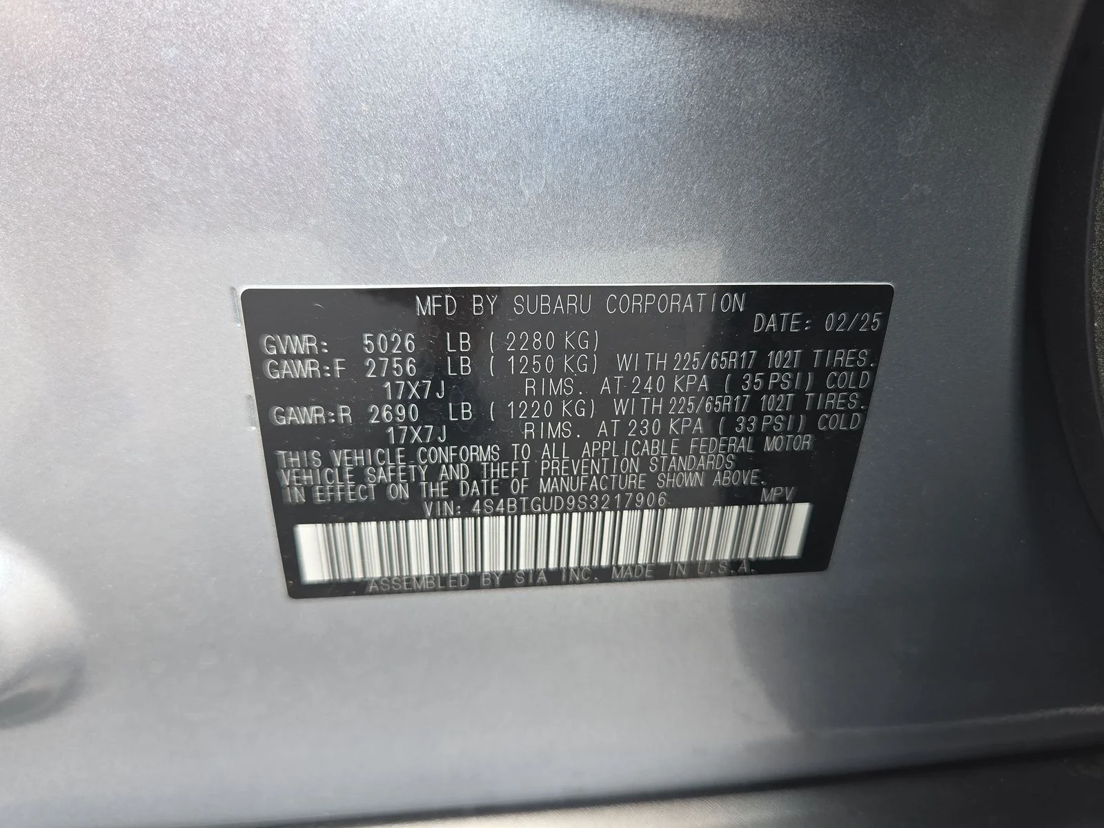 Used 2025 Ice Silver Metallic Subaru Wilderness image 35
