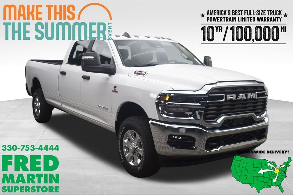 New 2026 Bright White Clear-Coat Exterior Paint RAM Big Horn image 1