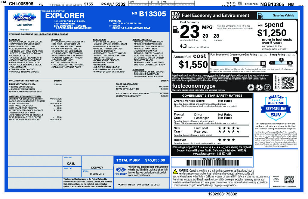 Used 2022 Black Ford XLT image 6