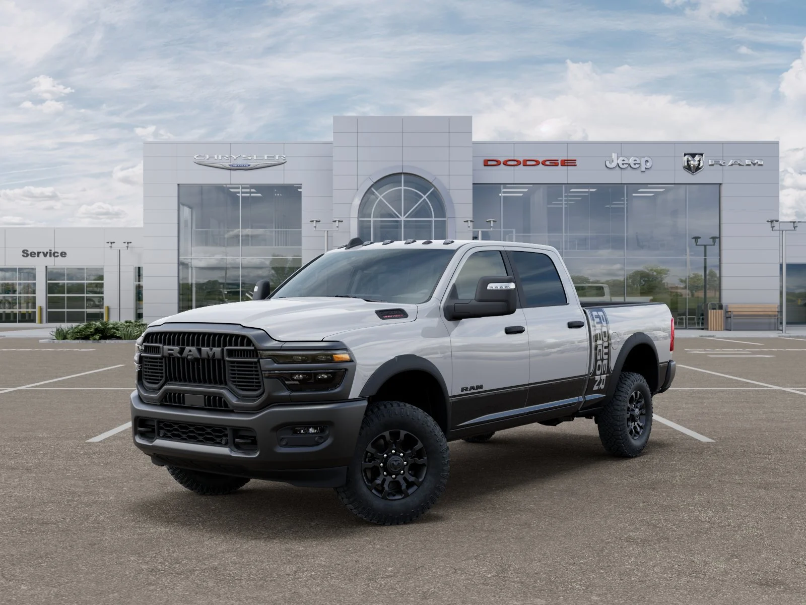 New 2026 Bright White Clear-Coat Exterior Paint RAM Power Wagon image 23