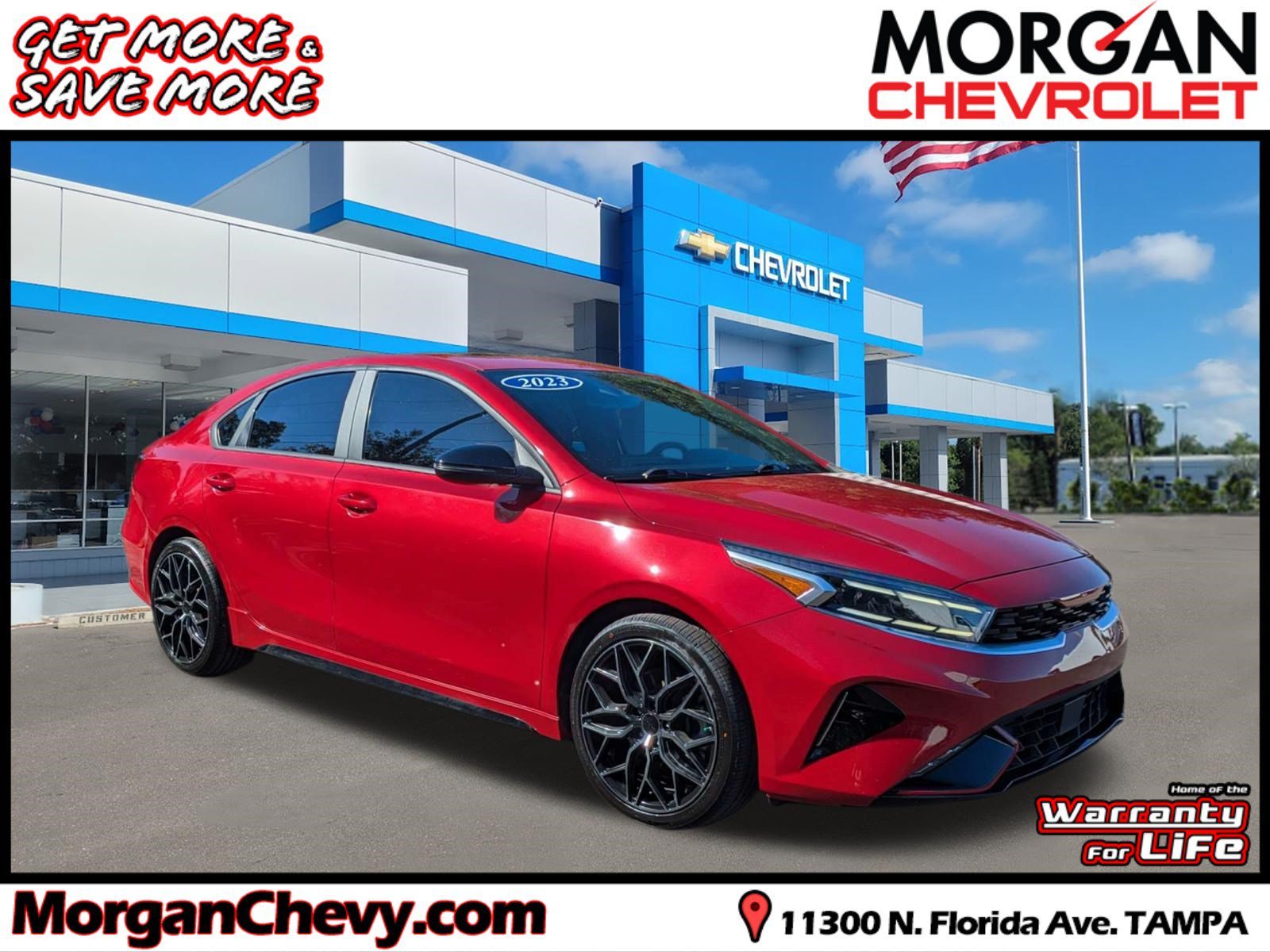 Used 2023 Currant Red Kia GT image 1