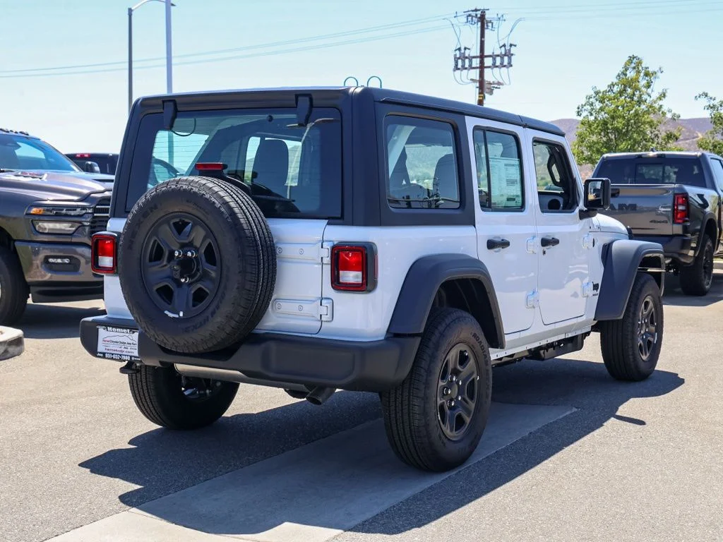 New 2026 Bright White Clearcoat Jeep Unlimited Sport image 3