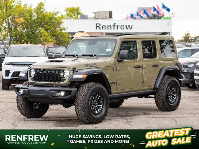 2026 Jeep Wrangler Willys 392* 4 Door 4x4, 470 HORSEPOWER, Sky One-Touch Power Top