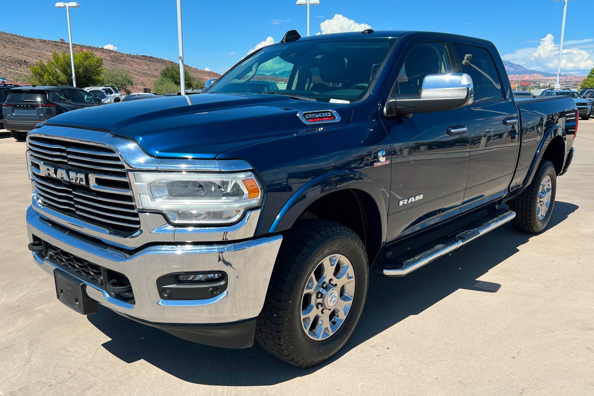 Certified Used 2021 Patriot Blue Pearlcoat Ram Laramie image 1