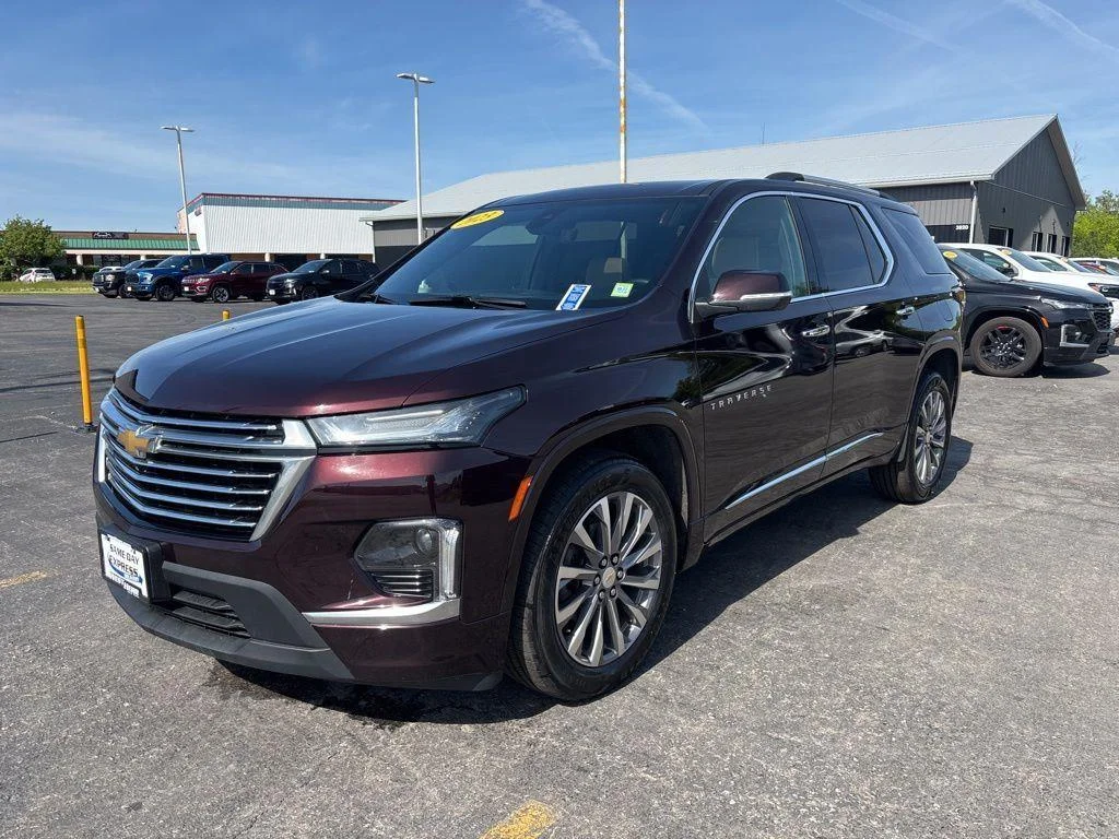 Used 2023 Black Cherry Metallic Chevrolet Premier image 3