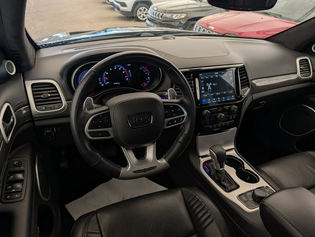 Certified Used 2021 Black Jeep Trackhawk - - 4x4 - Signature Leather Wrap Pkg - SRT Audio Pkg - Command View Sunroof & More! image 27