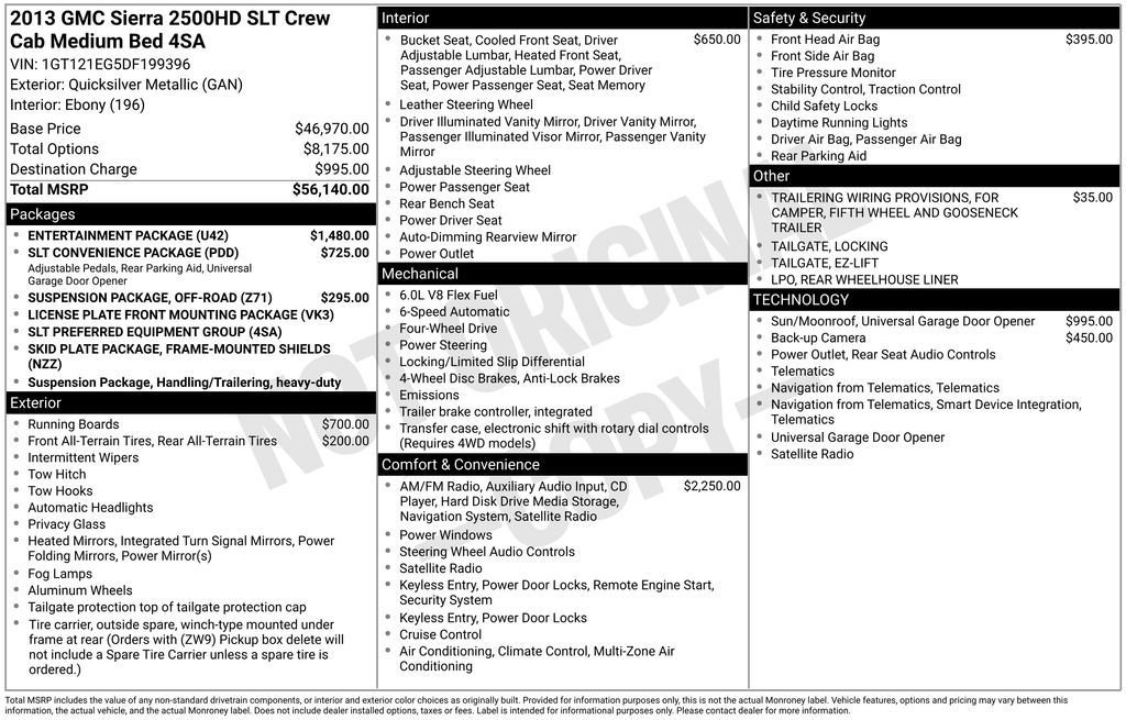 2013 GMC Sierra 4WD Crew Cab 6.5ft SLT's photo