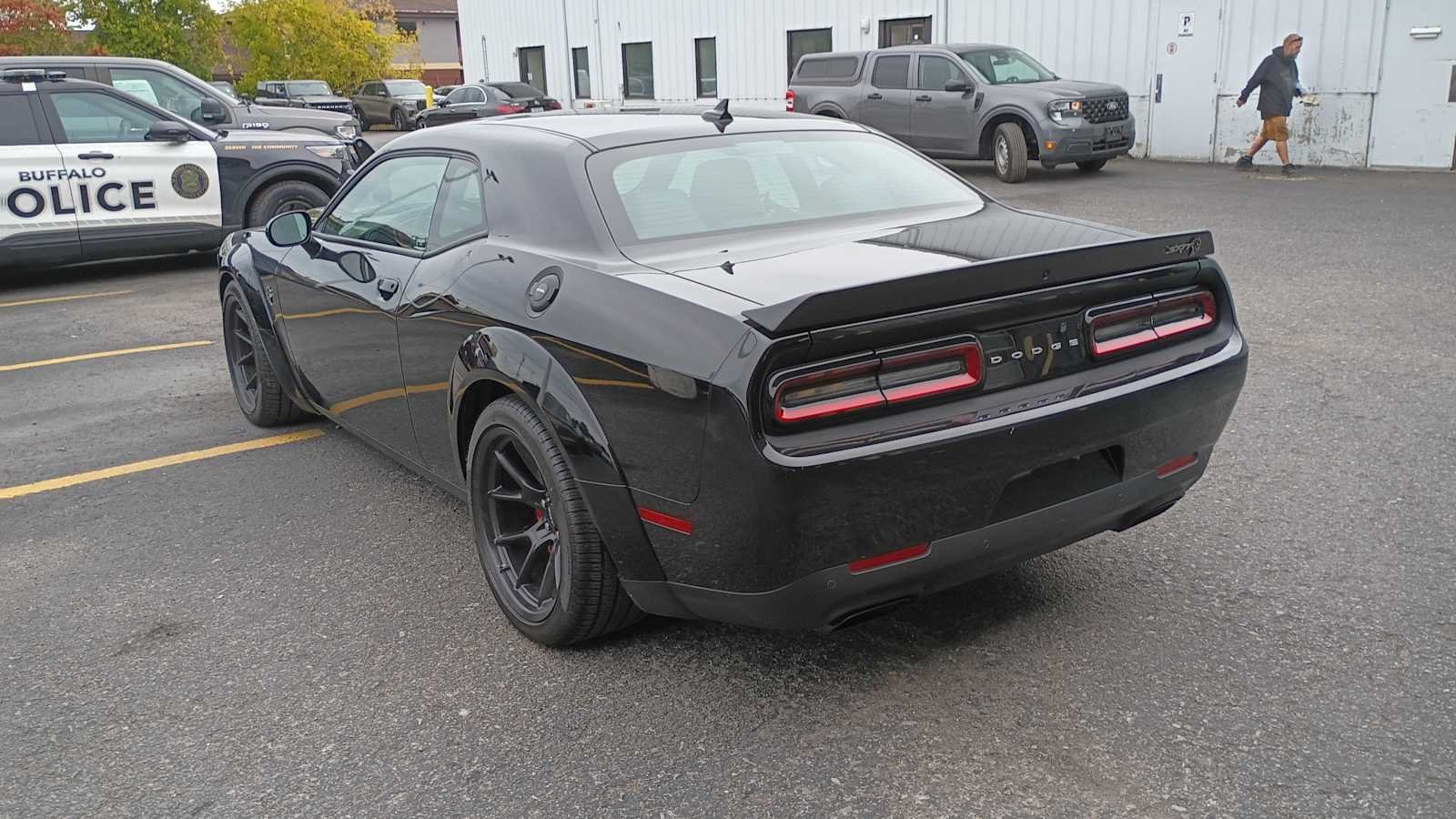 Used 2021 Pitch Black Clearcoat Dodge SRT Hellcat Redeye Widebody image 4