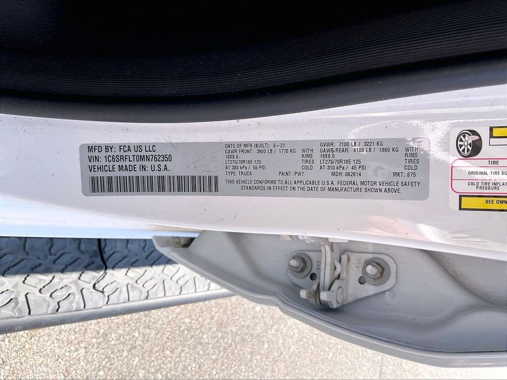 Used 2021 Bright White Clearcoat Ram Rebel image 32
