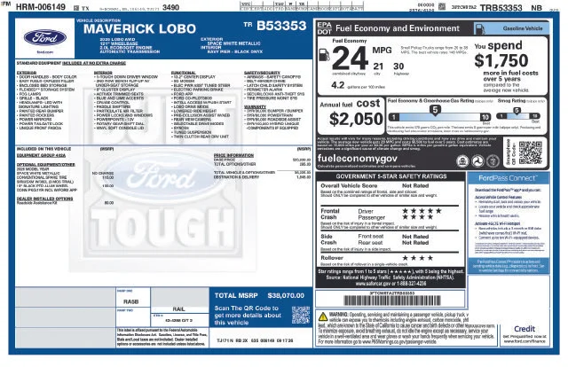 New 2026 Space White Metallic Ford Lobo Standard image 4