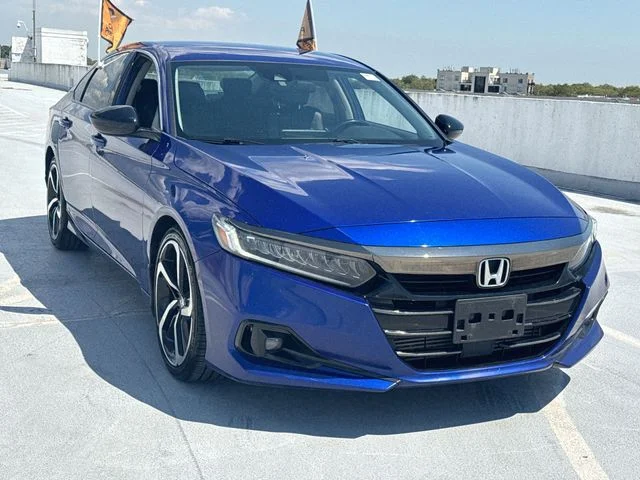 Certified Used 2021 Blue Honda Sport Special Edition image 2