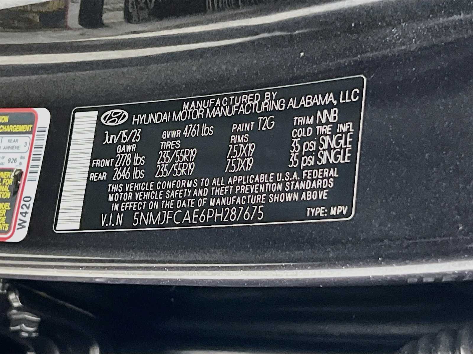 Certified Used 2023 Portofino Gray Hyundai SEL image 33