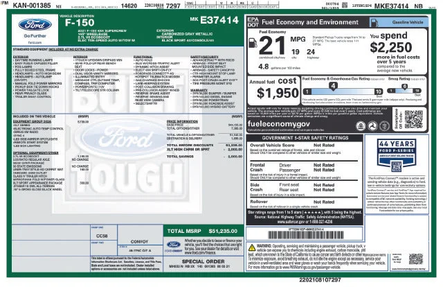 Used 2021 Gray Ford XLT image 3